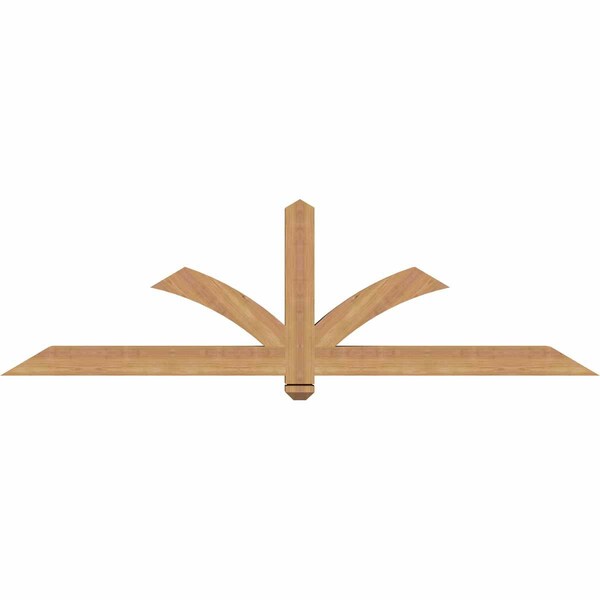 Ekena Millwork Redmond Smooth Timber Gable Bracket, Western Red Cedar, 72"W x 21"H x 3 1/2"D x 3 1/2"F, 7/12 Pitch GBW072X21X0404RED00SWR - main